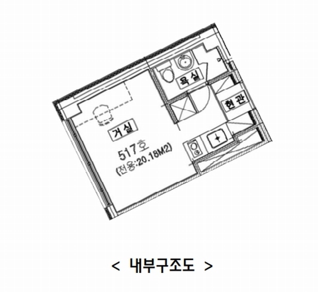 2025타경55668 경기도 화성시 큰재봉길 23-4, 석진블루체오피스텔 5층 517호 오피스텔[계약14평형] 경매 이미지