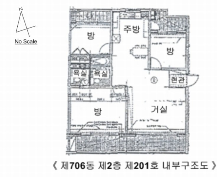 2024타경12018 경기도 수원시 권선구 권중로 82, 신우아파트 706동 2층 201호 아파트[공급31평형] 경매 이미지