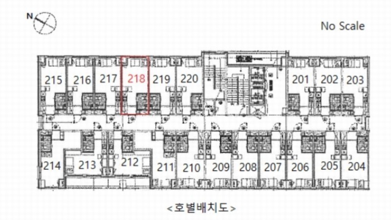 2024타경75316 경기도 용인시 기흥구 용구대로2360번길 15, 플랫폼시티아이브주건축물 1동 2층 218호 오피스텔 경매 이미지