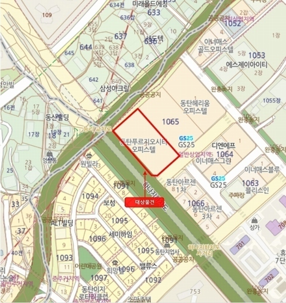 2024타경95051 경기도 화성시 동탄원천로 360, 동탄푸르지오시티 18층 1819호 오피스텔[계약19평형] 경매 이미지