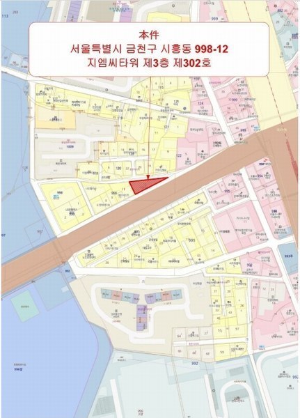 2024타경121422 서울특별시 금천구 금하로5길 7, 지엠씨타워 3층 302호 오피스텔[계약8평형] 경매 이미지