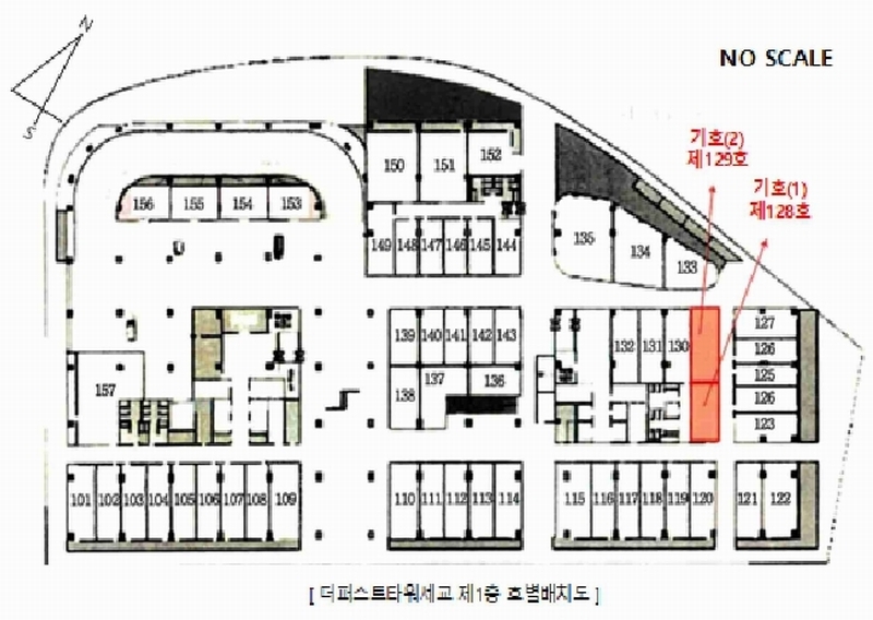 2024타경76203 경기도 오산시 독산성로 425, 더퍼스트타워세교 1층 129호 근린상가 경매 이미지