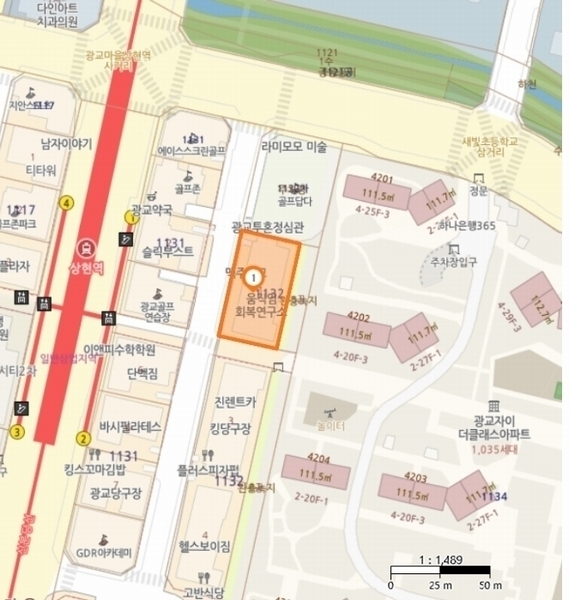 2024타경101888 경기도 용인시 수지구 광교중앙로296번길 22, 광교푸르지오시티2단지 4층 401호 오피스텔[계약20평형] 경매 이미지