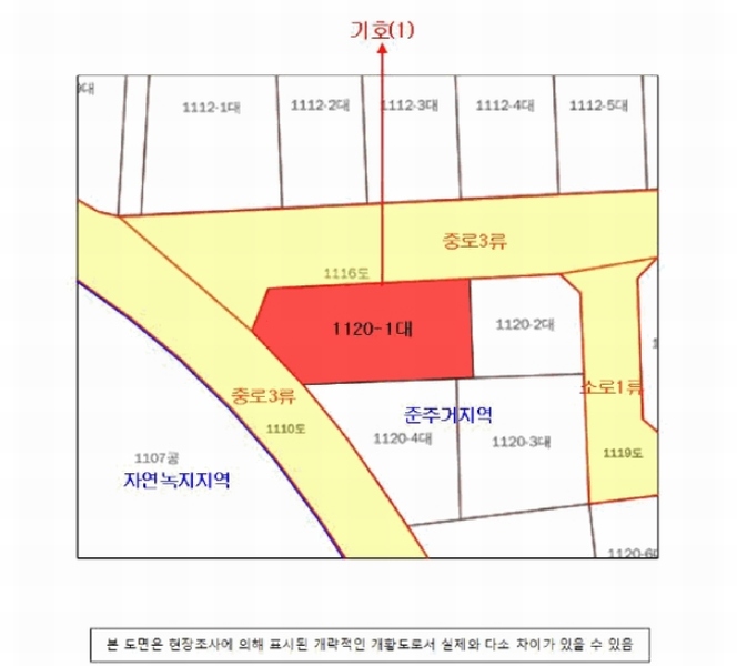 2025타경692 경상남도 진주시 평거동 1120-1 대지 경매 이미지