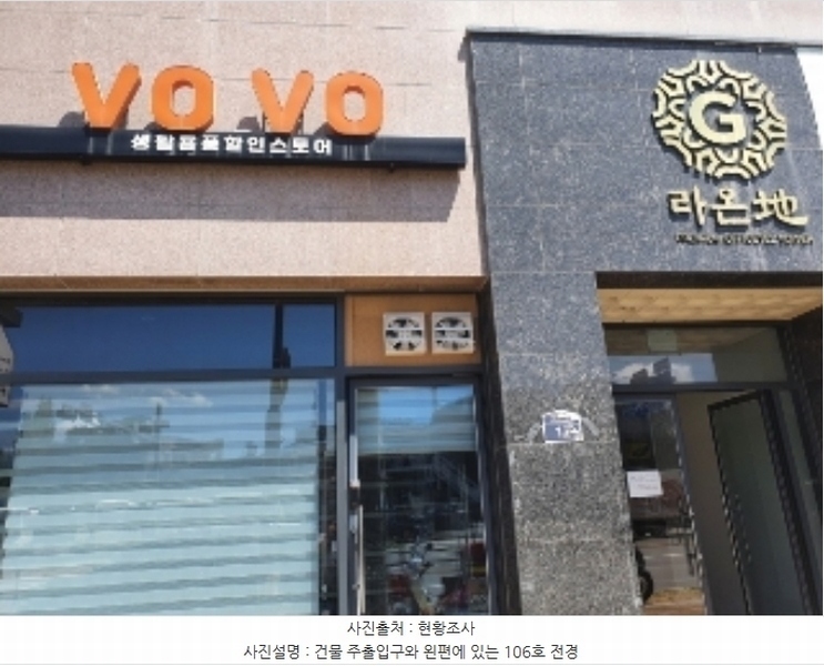 2024타경7122 경기도 수원시 권선구 구운로85번길 12, 라온지오피스텔 1층 106호 근린상가 경매 이미지