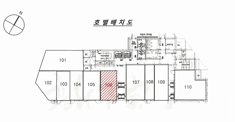 2024타경7122 경기도 수원시 권선구 구운로85번길 12, 라온지오피스텔 1층 106호 근린상가 경매 이미지