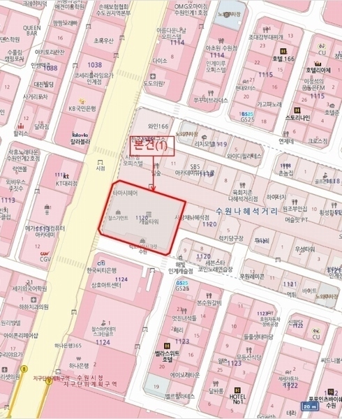 2024타경50874 경기도 수원시 팔달구 권광로 184, 캐슬타워 5(101)층 504호 오피스텔[계약42평형] 경매 이미지