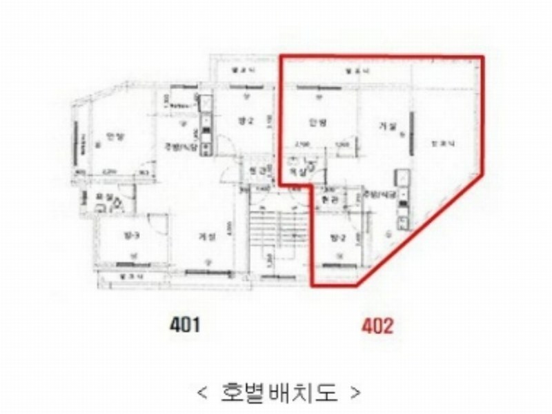 2024타경78148 경기도 용인시 처인구 포곡읍 포곡로117번길 7-4, 웰스하임 4층 402호 다세대(빌라)[공급14평형] 경매 이미지