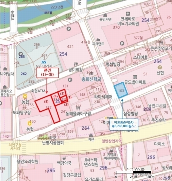 2024타경96429 경기도 용인시 처인구 김량장동 254-238 대지 경매 이미지