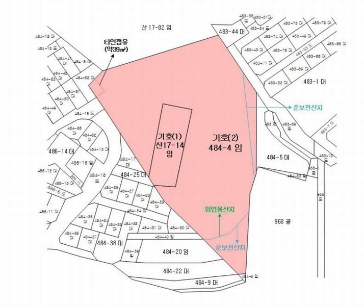 2024타경98838 경기도 용인시 수지구 동천동 산17-14 임야 경매 이미지