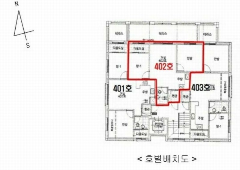 2024타경100359 경기도 수원시 장안구 경수대로754번길 48, 로잔빌 4층 402호 다세대(빌라)[공급16평형] 경매 이미지