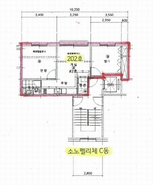 2024타경103181 경기도 용인시 처인구 양지면 양대로 31, 소노펠리체 씨동 2층 202호 다세대(빌라) 경매 이미지