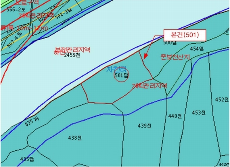 2025타경892 경상북도 영천시 화북면 자천리 501 농지 경매 이미지
