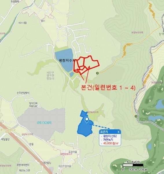 2025타경54322 경기도 용인시 처인구 양지면 평창리 산47 임야 경매 이미지