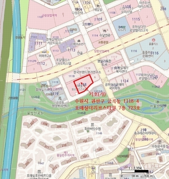 2025타경54636 경기도 수원시 권선구 금곡로196번길 35, 호매실더리브스타일 7층 723호 오피스텔 경매 이미지