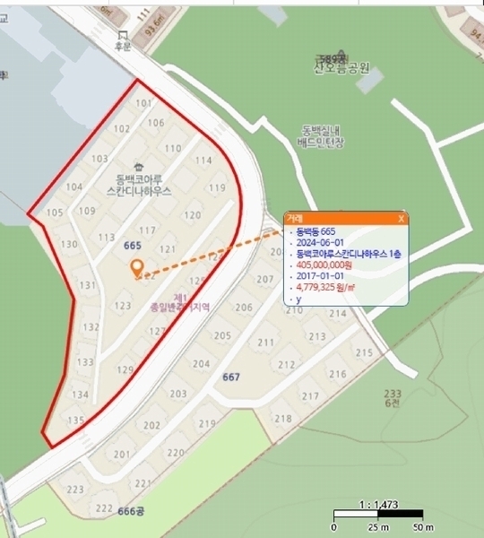 2025타경54881 경기도 용인시 기흥구 동백7로 128, 동백코아루스칸디나하우스 117동 2호 다세대(빌라)[공급34평형] 경매 이미지
