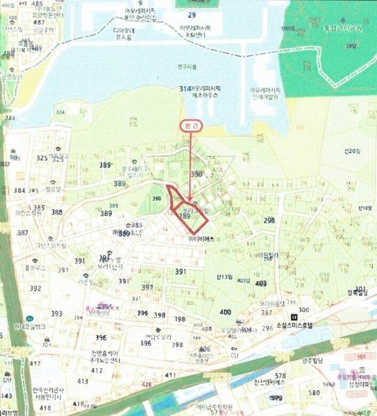 2024타경104245 경기도 용인시 기흥구 보라동 389-13 임야 경매 이미지
