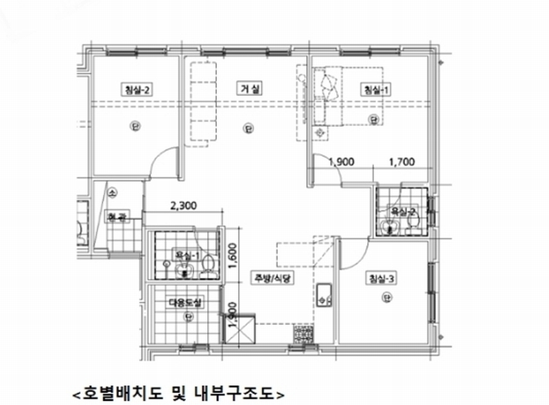 2024타경82345 경기도 용인시 처인구 모현읍 왕림로 74, 다온하우스 씨동 3층 302호 다세대(빌라)[공급24평형] 경매 이미지