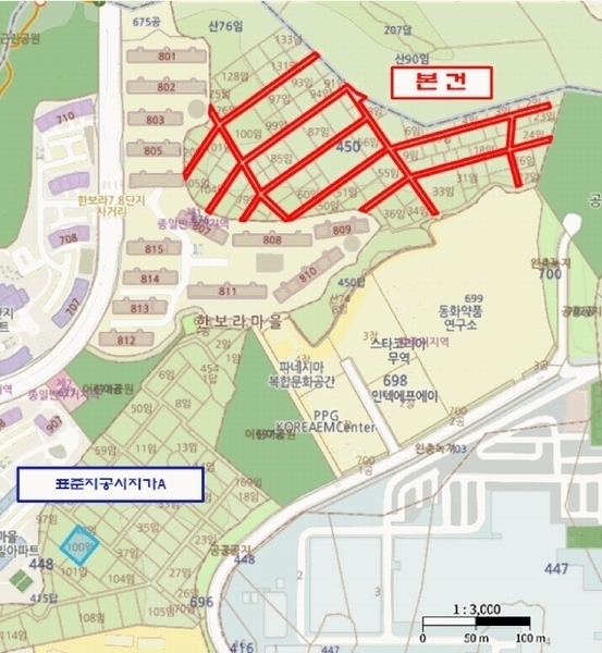 2025타경1464 경기도 용인시 기흥구 공세동 450-135 임야 경매 이미지