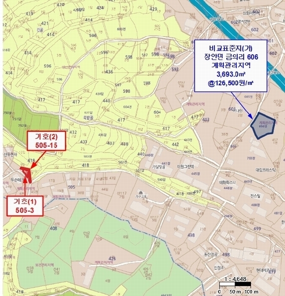 2025타경1592 경기도 화성시 장안면 금의리 505-3 농지 경매 이미지