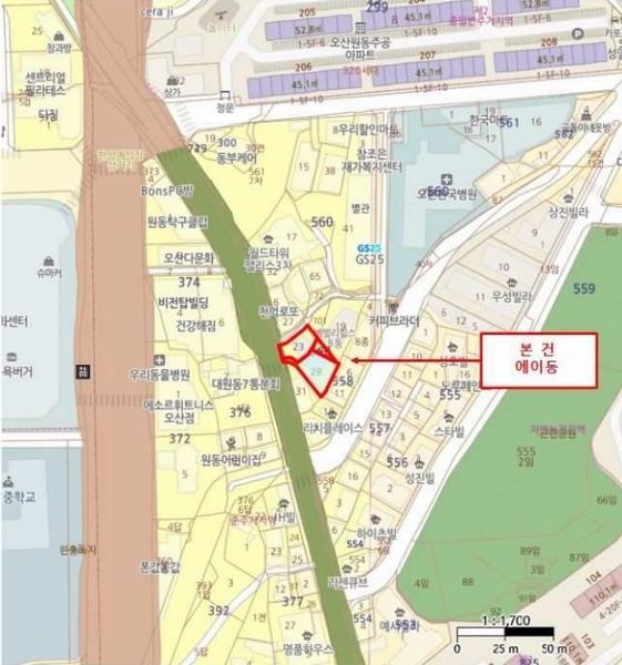 2025타경51171 경기도 오산시 밀머리로 15-4, 구분건물 에이동 3층 302호 다세대(빌라)[공급21평형] 경매 이미지