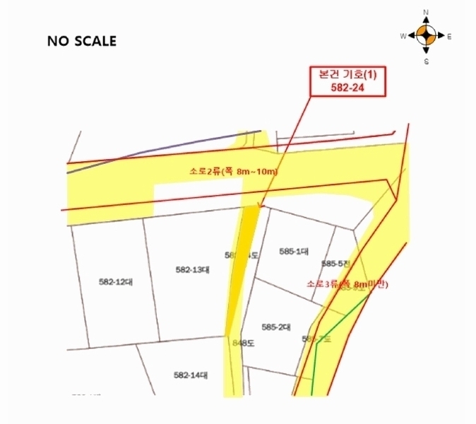 2025타경55983 경기도 용인시 처인구 마평동 582-24 도로 경매 이미지