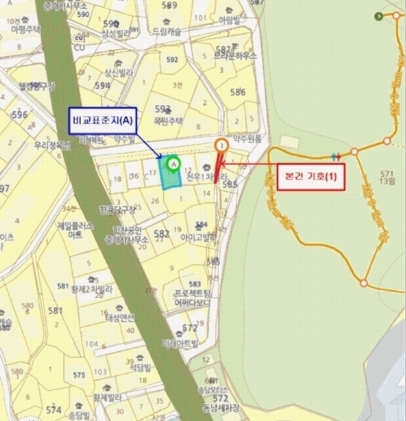 2025타경55983 경기도 용인시 처인구 마평동 582-24 도로 경매 이미지