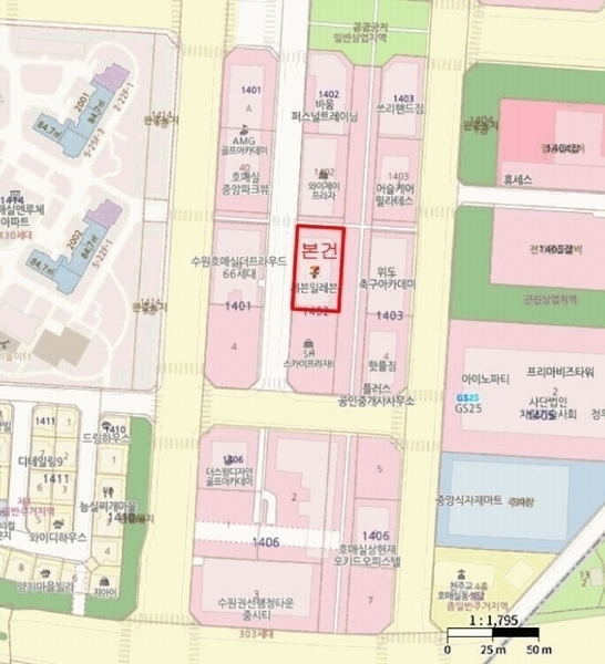 2025타경57013 경기도 수원시 권선구 호매실로104번길 24-24, SH스카이프라자빌딩 1층 에이103호 근린상가 경매 이미지