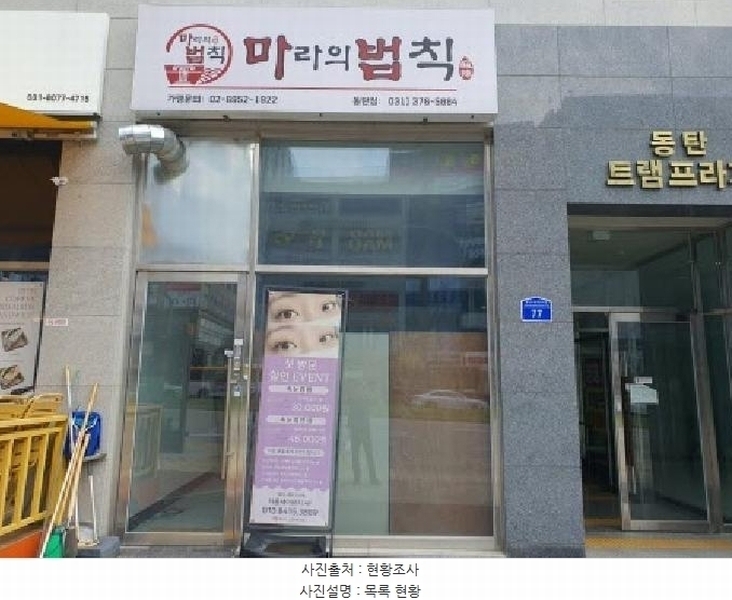 2025타경57100 경기도 화성시 동탄순환대로14길 77, 동탄트램프라자 1층 105호 근린상가 경매 이미지