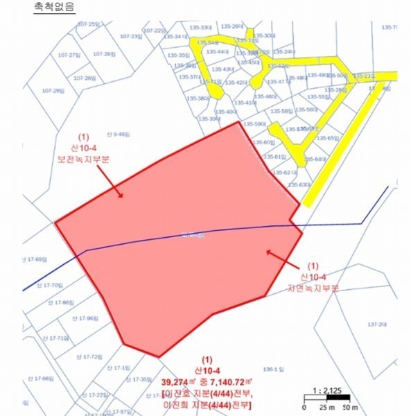 2024타경64590 경기도 용인시 수지구 동천동 산10-4 임야 경매 이미지