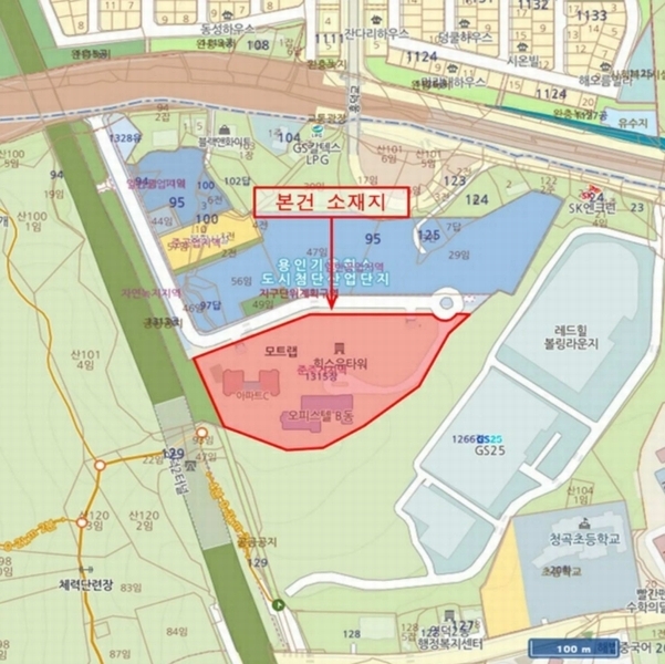 2025타경50987 경기도 용인시 기흥구 중부대로 184, 힉스유타워 에이동 지하1층 비121호 아파트형공장 경매 이미지