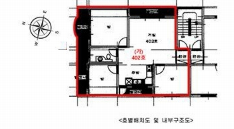 2024타경12568 경기도 수원시 권선구 상탑로53번길 8-10, 선우행복한집12차 4층 402호 다세대(빌라)[공급24평형] 경매 이미지