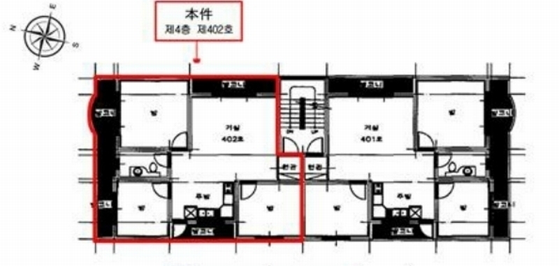 2024타경12568 경기도 수원시 권선구 상탑로53번길 8-10, 선우행복한집12차 4층 402호 다세대(빌라)[공급24평형] 경매 이미지