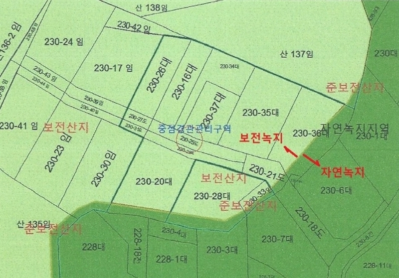 2024타경80646 경기도 용인시 수지구 고기동 230-18 임야 경매 이미지