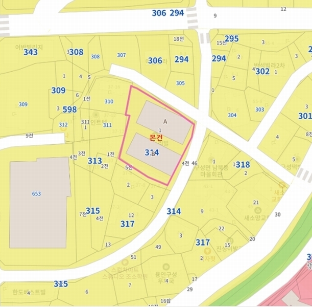2024타경87883 경기도 용인시 기흥구 마북로47번길 9, 가온누리빌리지 에이동 7층 703호 오피스텔[계약24평형] 경매 이미지