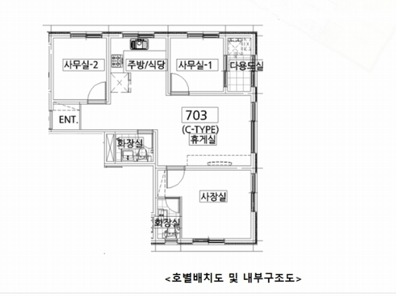 2024타경87883 경기도 용인시 기흥구 마북로47번길 9, 가온누리빌리지 에이동 7층 703호 오피스텔[계약24평형] 경매 이미지