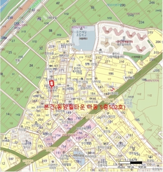 2024타경91462 경기도 용인시 처인구 포곡읍 포곡로117번길 24, 동양힐타운 다동 5층 502호 다세대(빌라)[공급16평형] 경매 이미지