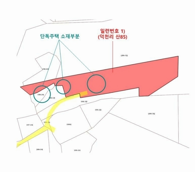 2024타경101192 경기도 화성시 팔탄면 덕천리 산85 임야 경매 이미지