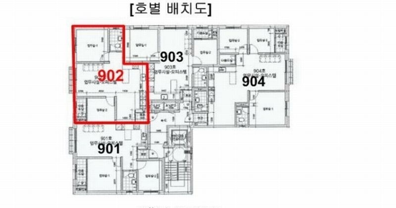 2024타경103136 경기도 수원시 팔달구 경수대로565번길 21, 다원캐슬 9층 902호 오피스텔[계약30평형] 경매 이미지