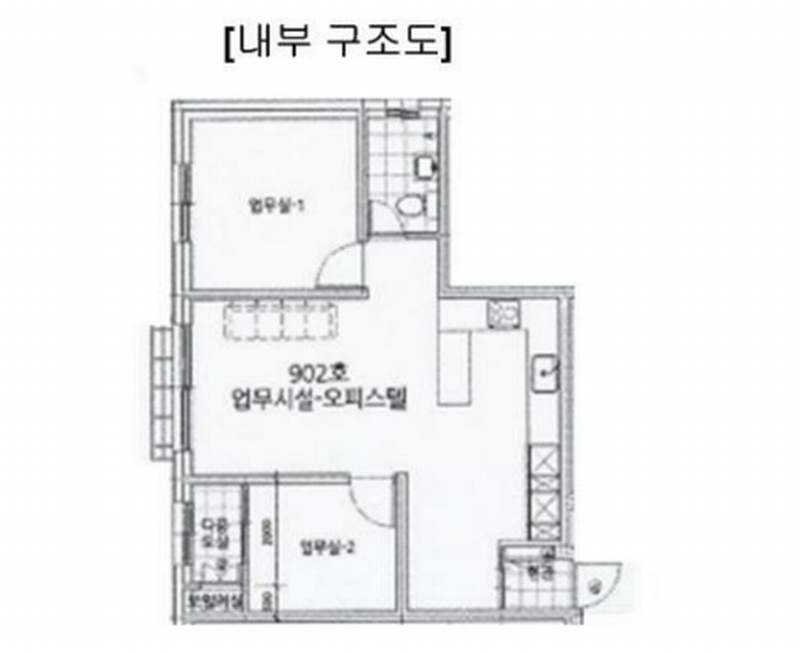 2024타경103136 경기도 수원시 팔달구 경수대로565번길 21, 다원캐슬 9층 902호 오피스텔[계약30평형] 경매 이미지