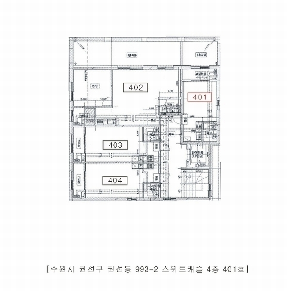 2024타경100267 경기도 수원시 권선구 세지로66번길 49-16, 스위트캐슬 4층 401호 다세대(빌라)[공급9평형] 경매 이미지