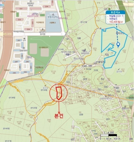 2024타경79226 경기도 용인시 기흥구 하갈동 323-59 임야 경매 이미지