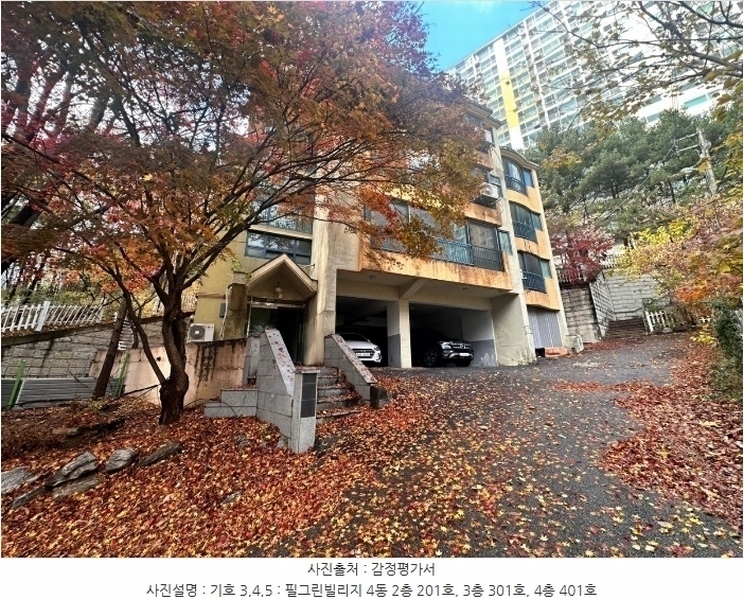 2024타경97491 경기도 용인시 기흥구 마북로123번길 9, 필그린빌리지 4동 4층 401호 다세대(빌라) 경매 이미지