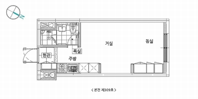 2024타경99619 경기도 화성시 경기대로 1011, 병점역써밋프라움 에이동 3층 309호 오피스텔[계약16평형] 경매 이미지