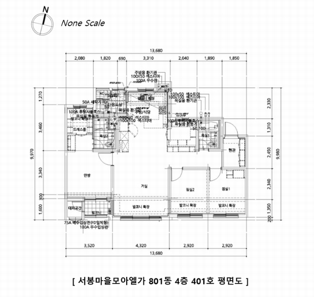 2024타경102294 경기도 화성시 향남읍 상신하길로274번길 61, 서봉마을모아엘가 801동 4층 401호 아파트 경매 이미지