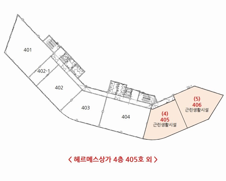 2024타경8880 경기도 용인시 수지구 만현로 82-4, 헤르메스상가 4층 405호외1개호 근린상가 경매 이미지