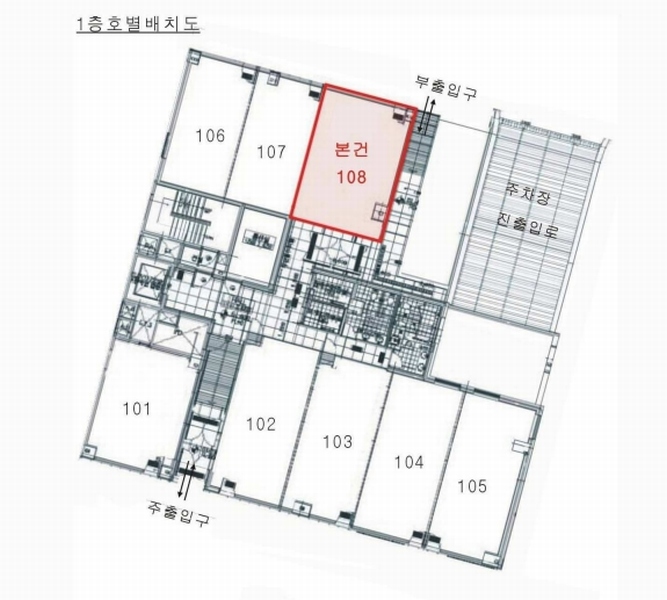 2024타경13233 경기도 화성시 동탄지성로 140, 더드림시티오피스텔 1층 108호 근린상가 경매 이미지