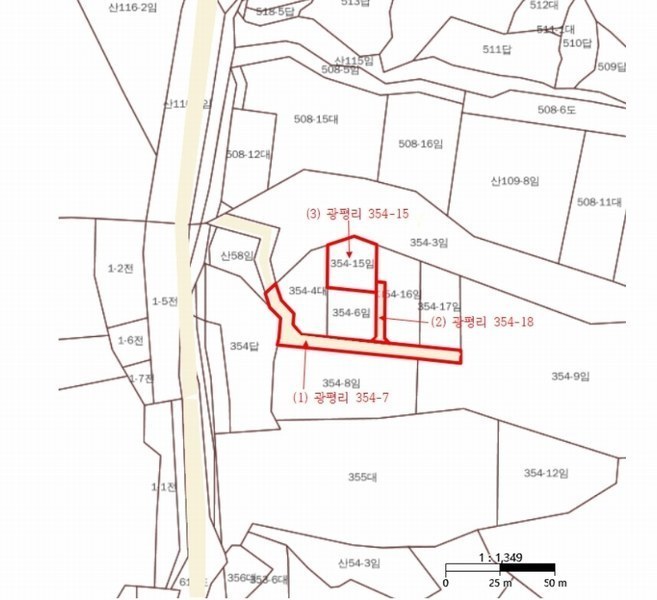 2024타경93826 경기도 화성시 서신면 광평리 354-7 임야 경매 이미지
