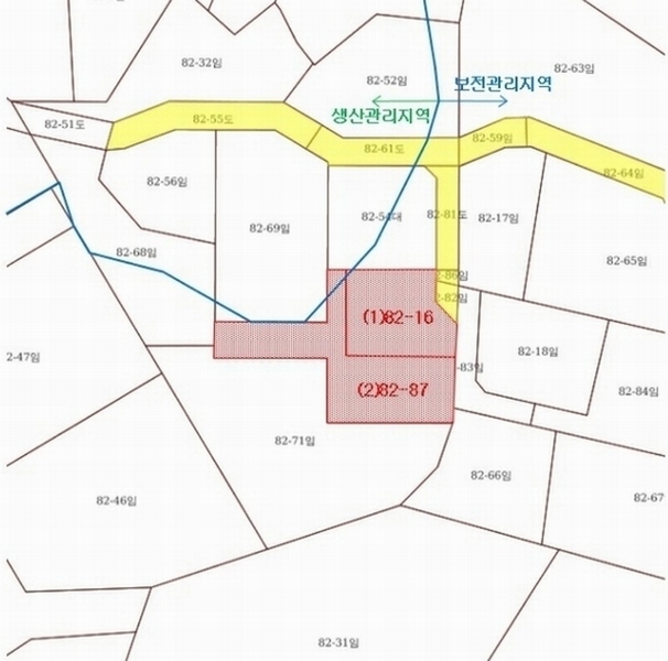 2021타경5555 경기도 광주시 퇴촌면 관음리 82-16 임야 경매 이미지