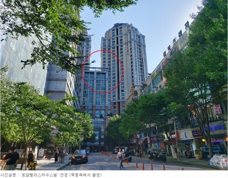 2024타경59089 경기도 성남시 분당구 백현로 105, 로얄팰리스하우스빌 28층 에이-2801호 오피스텔[계약64평형] 경매 이미지